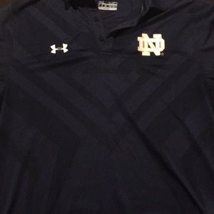 Under Armor Heat Gear Notre Dame Polo